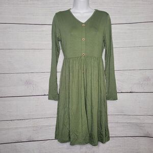 Women's Long Sleeves Swing Dress Small‎